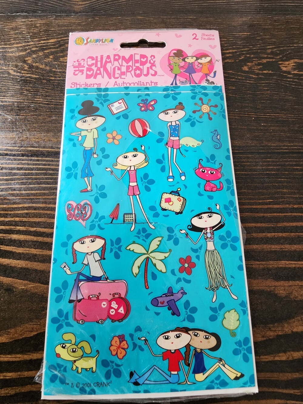 SEALED Sandylion Craft Stickers - She's Charmed & Dangerous - RETIRED - NEW #14